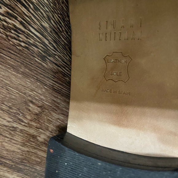 Stuart Weitzman Black Oxford Shoes with Broguing - Picture 6 of 7